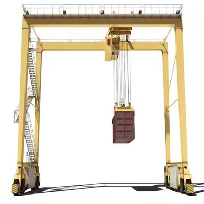 45 Tan Getah Tayar Double Girder Gantry Kren